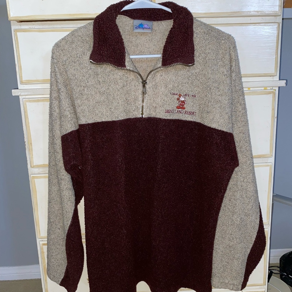 Beige and Maroon Disney Sweater